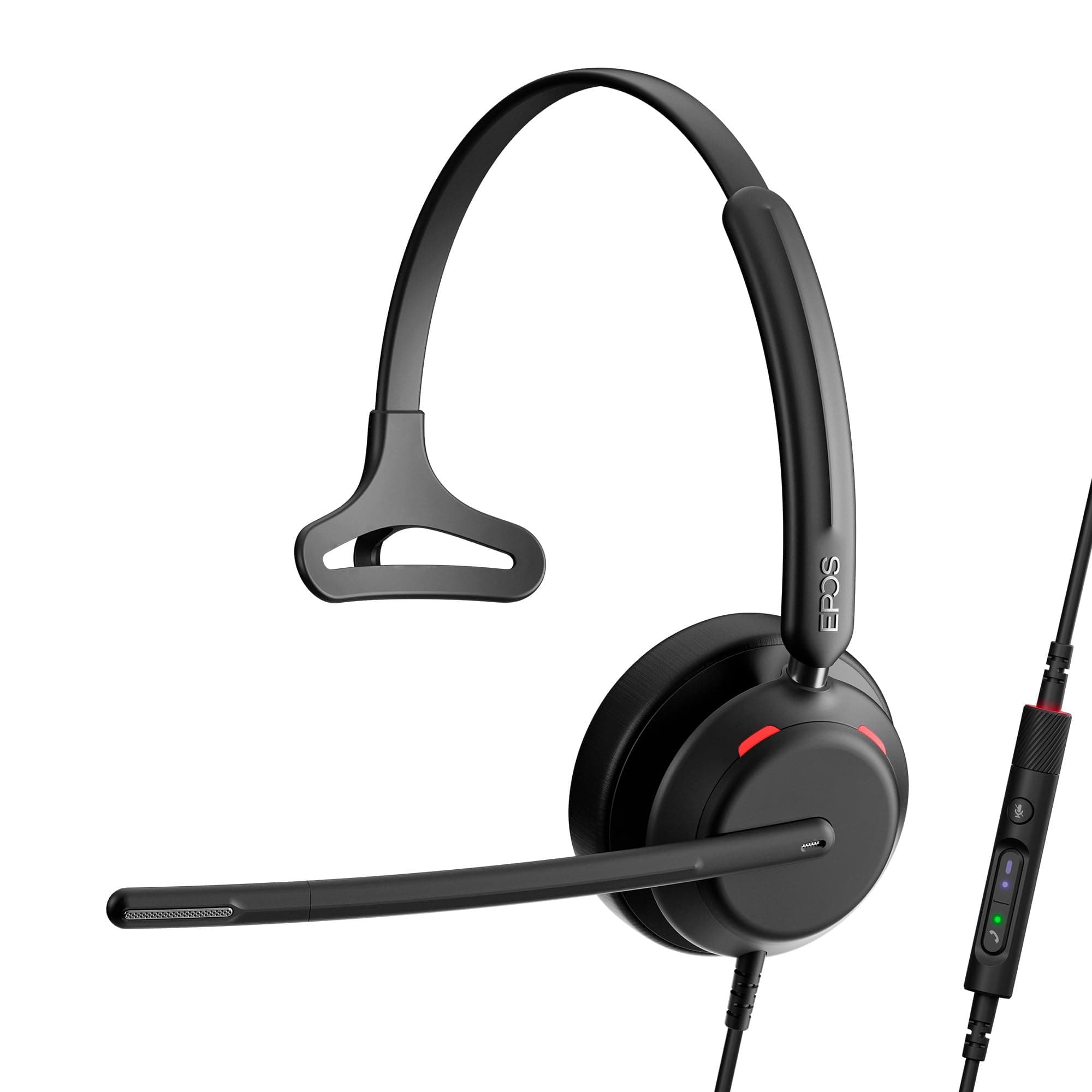 EPOS IMPACT 730T Mono Wired USB C and USB A Headset for PC with Noise-Canceling Mic, Microsoft Teams Certified, In-Line Controls, Comfortable Fit, Ideal for Office Calls, Remote & Hybrid Work