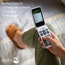 Doro Leva L20 4G Flip Phone - Red/White thumbnail 4