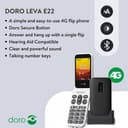 Doro Leva L20 4G Flip Phone - Red/White thumbnail 5