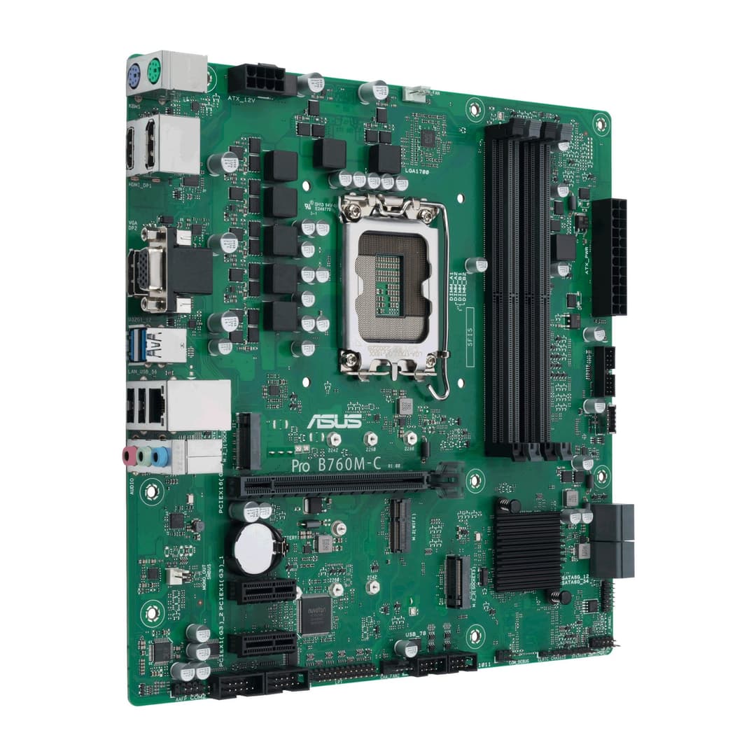 ASUS PRO B760M-C-CSM Intel B760 DDR5 Micro-ATX LGA 1700 Motherboard - Image 3