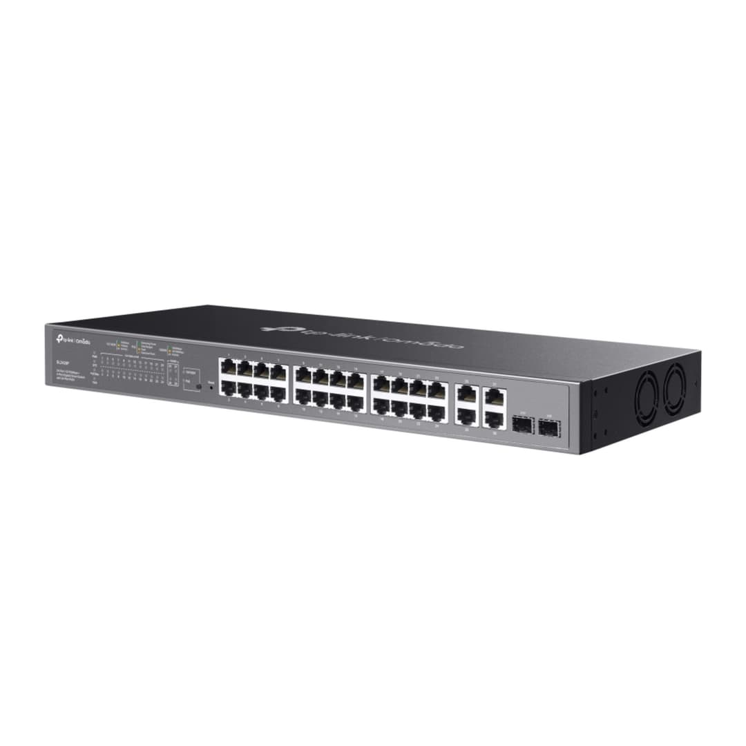 TP-Link Omada SL2428P L2 Fast Ethernet (10/100) Power over Ethernet (PoE) Network Managed Switch - Image 3