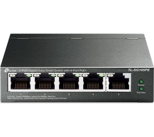 TP-Link TL-SG105PE 5-Port Switch Black