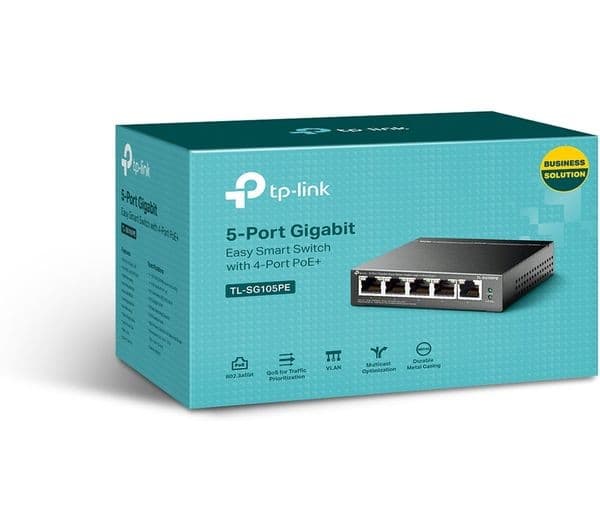TP-Link TL-SG105PE 5-Port Switch Black - Image 2