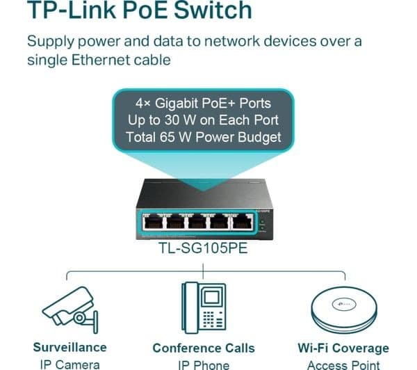 TP-Link TL-SG105PE 5-Port Switch Black - Image 7