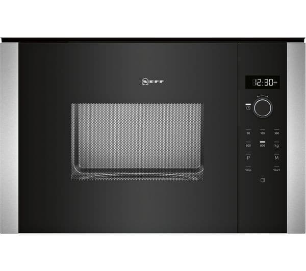 NEFF N50 HLAWD23N0B Built-in Solo Microwave - Black - Image 1
