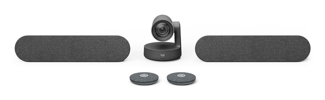 LOGITECH Rally Plus Premium Ultra-HD ConferenceCam 4K Video Conferencing System with 2 Speakers & 2 Mic Pods - Image 1