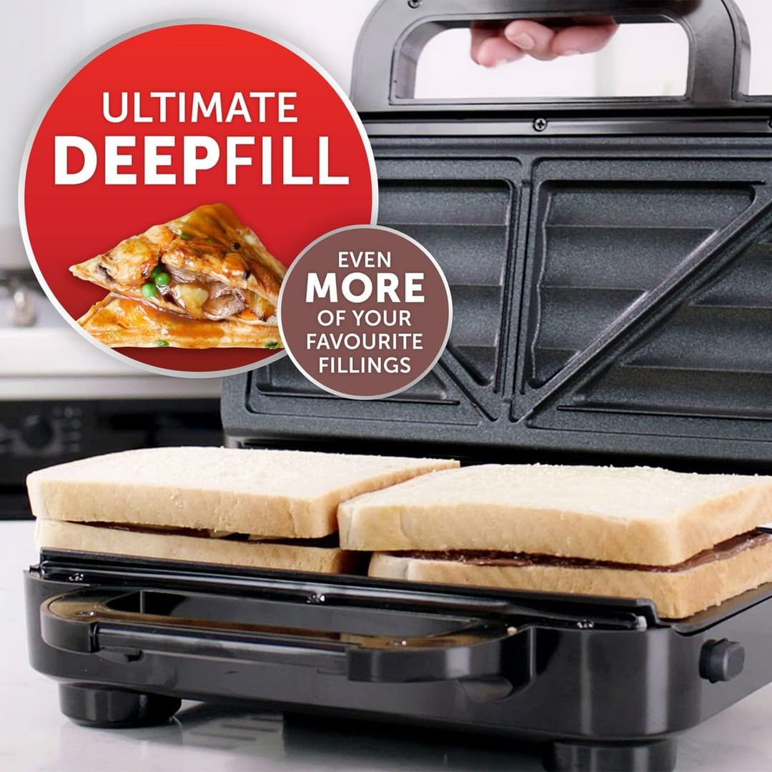 Breville VST082 Ultimate 2 Portion Sandwich Toaster - Black - Image 2