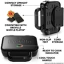 Breville VST082 Ultimate 2 Portion Sandwich Toaster - Black thumbnail 5