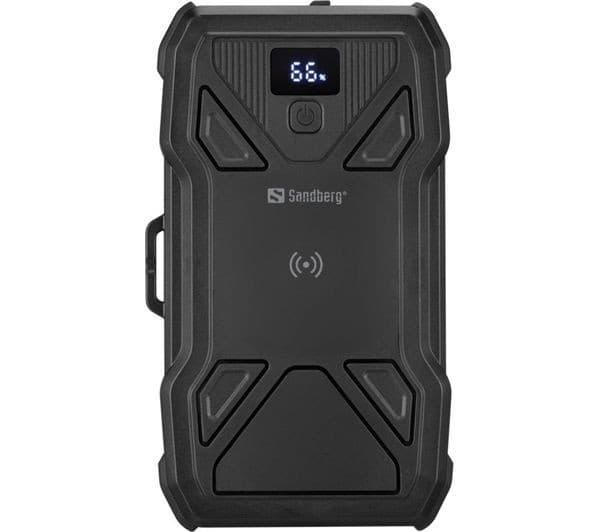 SANDBERG 27000 mAh Portable 5-Panel Solar Power Bank - Black - Image 1