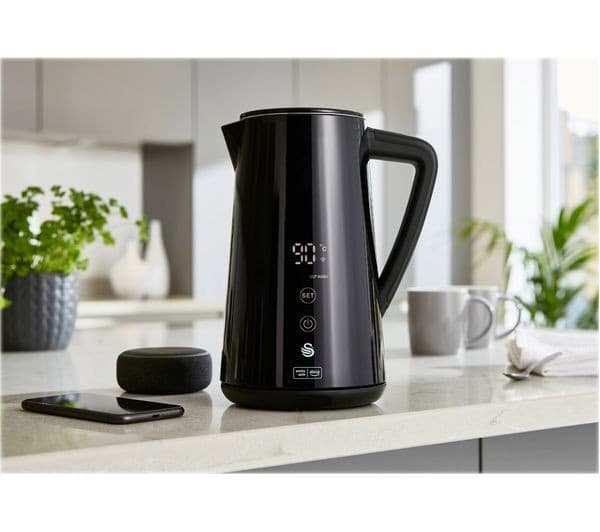 SWAN SK14650BLKN Smart Jug Kettle - Black - Image 5