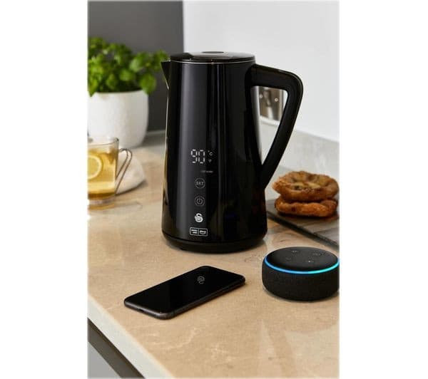SWAN SK14650BLKN Smart Jug Kettle - Black - Image 6