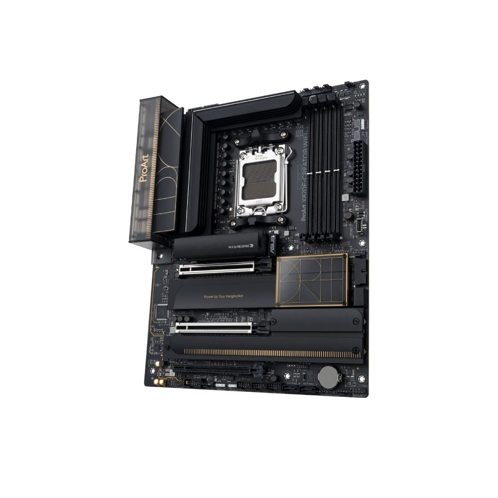 ASUS ProArt X870E-CREATOR WIFI AMD X870E Socket AM5 ATX Motherboard - DDR5, PCIe 5.0, Wi-Fi 7, USB4 40Gbps, 10G + 2.5G LAN - Image 6