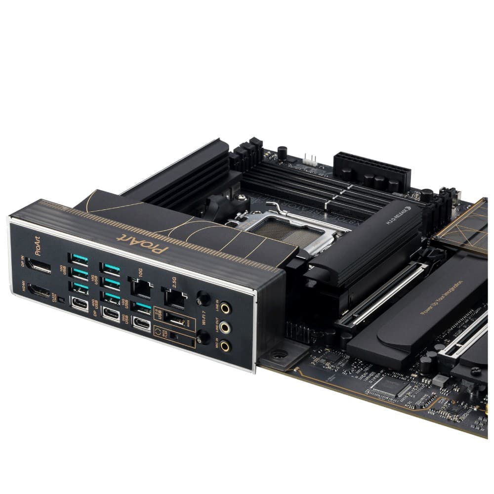 ASUS ProArt X870E-CREATOR WIFI AMD X870E Socket AM5 ATX Motherboard - DDR5, PCIe 5.0, Wi-Fi 7, USB4 40Gbps, 10G + 2.5G LAN - Image 8
