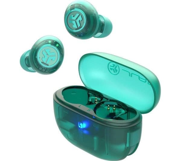 JLab Go Pop ANC True Wireless Earbuds - Transparent Teal - Image 8