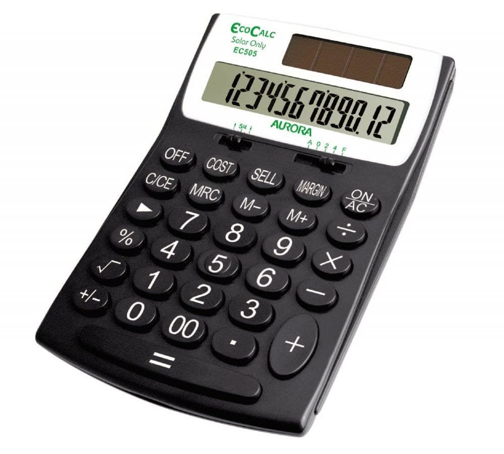 Aurora EC505 Handheld Calculator