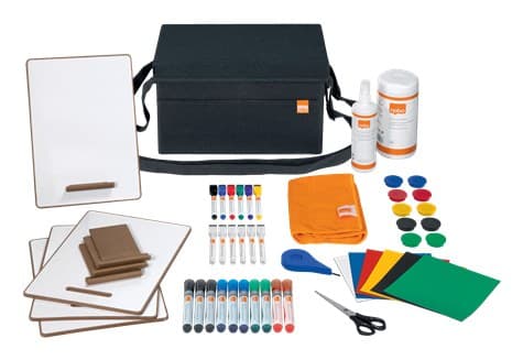 Nobo Whiteboard Accessories Kit Bag Charcoal Grey - Image 1