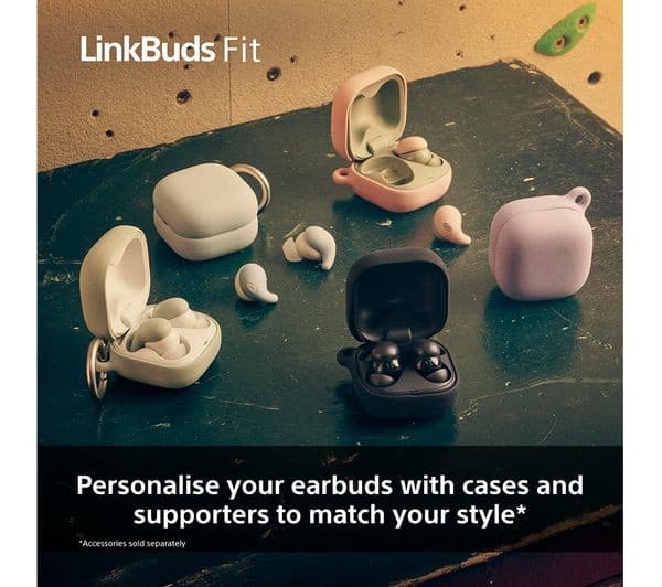 Sony LinkBuds Fit (WF-LS910N) Wireless Noise-Cancelling Earbuds - Pink - Image 3