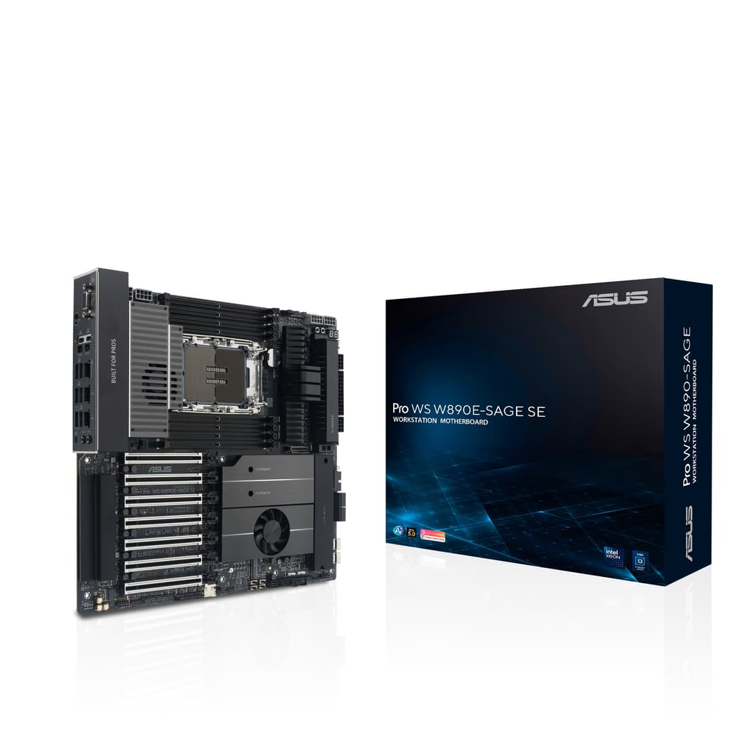 ASUS Pro WS W890E-SAGE SE Intel W890 LGA 4710-2 DDR5 EEB Workstation Motherboard - Image 1