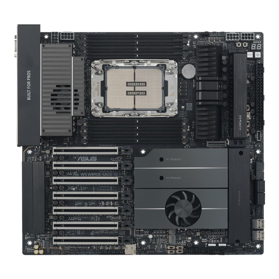 ASUS Pro WS W890E-SAGE SE Intel W890 LGA 4710-2 DDR5 EEB Workstation Motherboard - Image 2