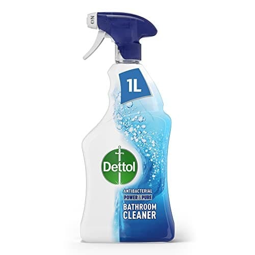 Dettol Spray, Bathroom Cleaner, 1L, Limescale Remover, Sparkling Clean, Tackles Grease and Grime, No Need to Rinse, Kills 99.9 Percent of Bacteria and Viruses