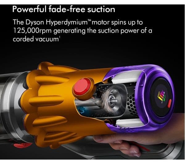 Dyson V12 Detect Slim Absolute Cordless Vacuum Nickel & Yellow - Image 7