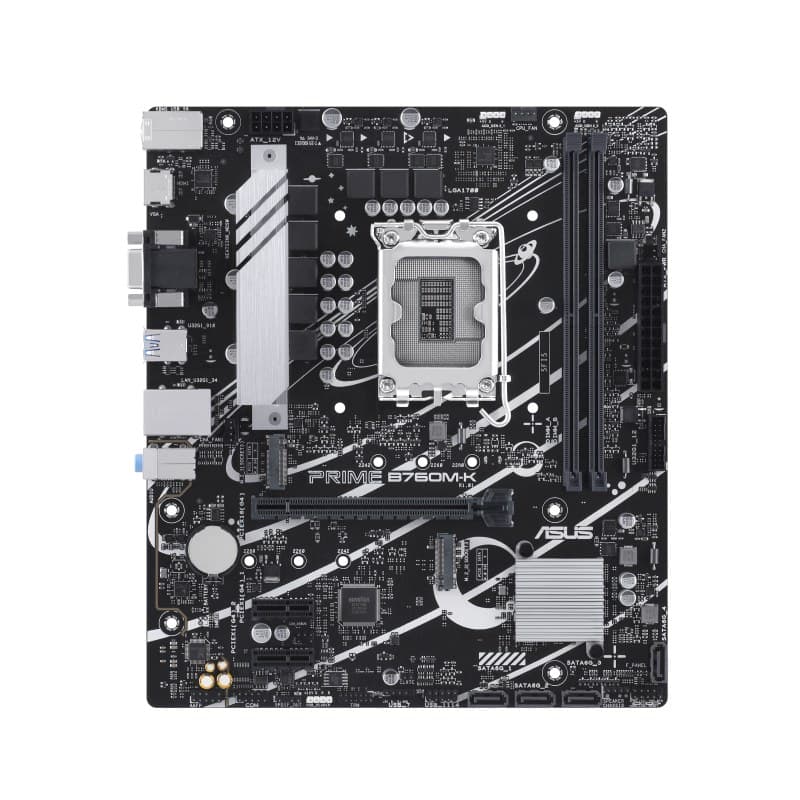 ASUS PRIME B760M-K Intel B760 LGA 1700 DDR5 micro ATX Motherboard