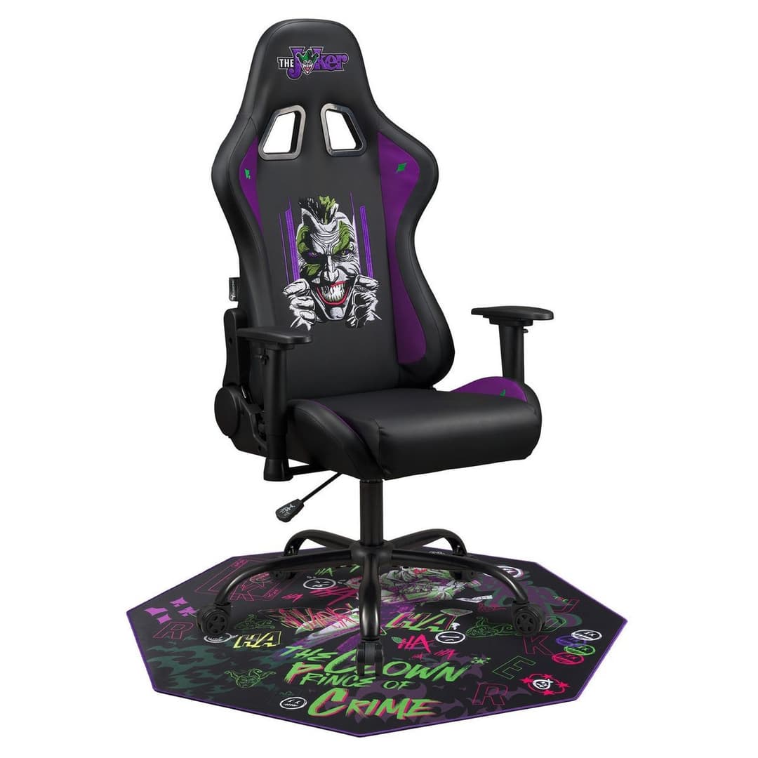 Subsonic The Joker Pro Gaming Chair - Black and Purple - Image 6