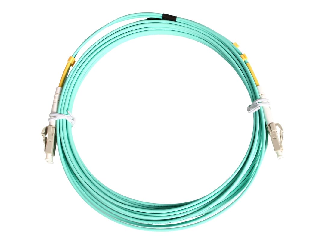 StarTech 2m Fiber Optic Cable LC/LC OM3 Aqua - Image 1