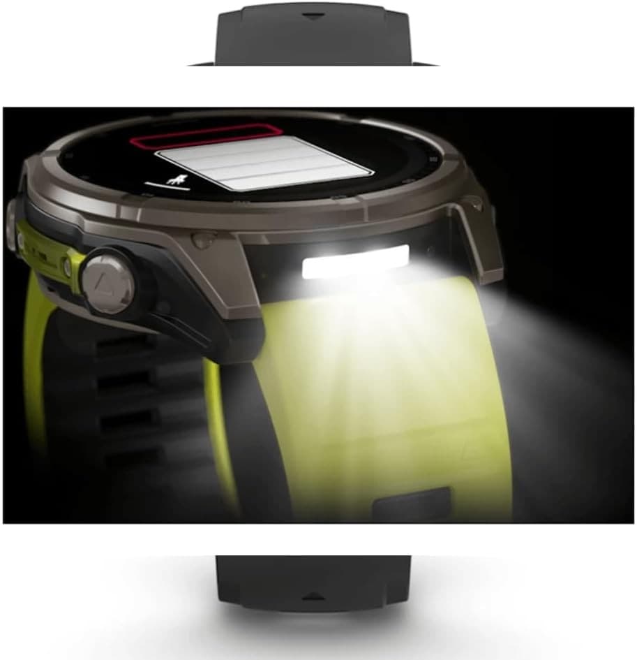 Garmin Fenix 8 51mm Solar Sapphire Titanium Smartwatch Amp Yellow/Graphite - Image 7