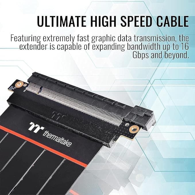 Thermaltake TT Premium PCIe 4.0 Flexible Riser Cable 300mm AC-058-CO1OTN-C1 - Image 3