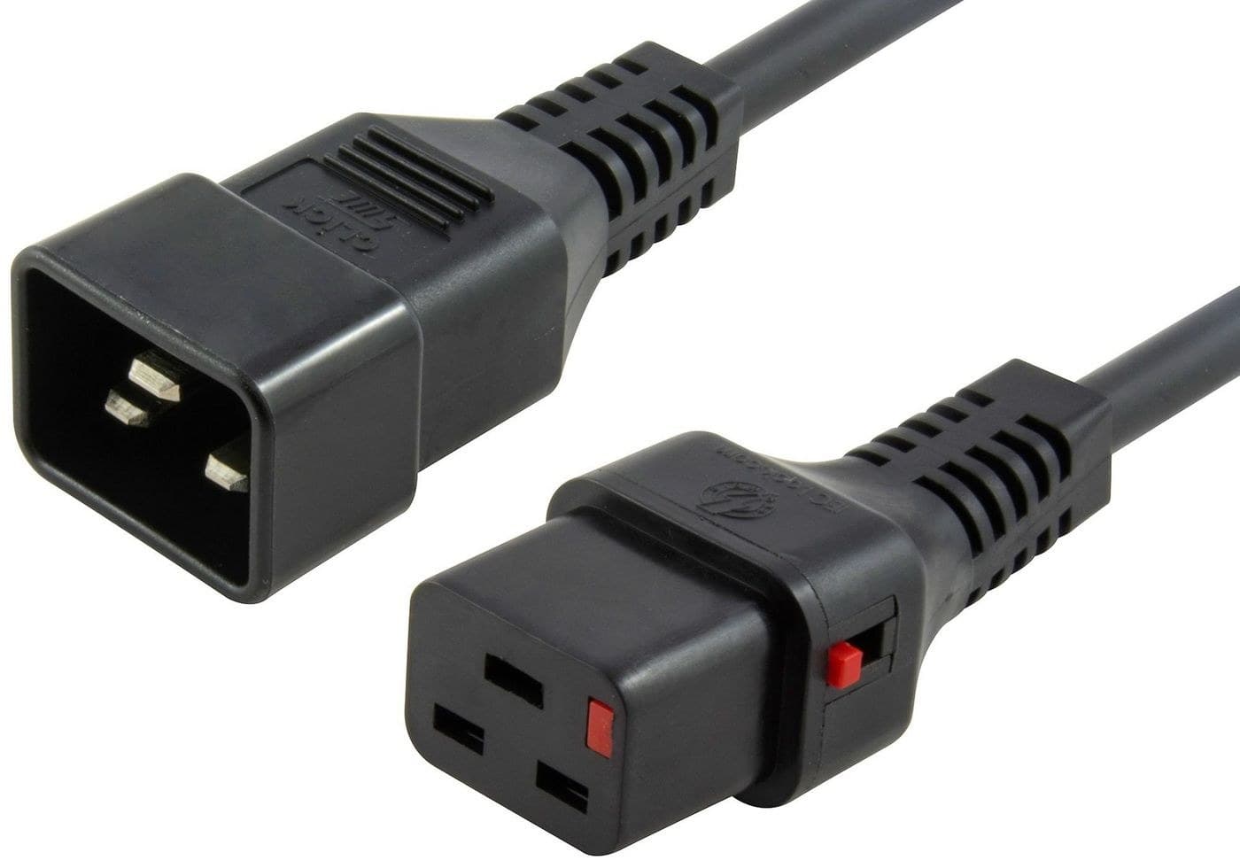 Microconnect Power Cord C19 IEC Lock to C20 16A - 2m Black