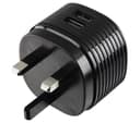 Hama 73014150 Dual USB Charger, 2x USB-A, 2.4 A, 12 W, UK Plug, Black thumbnail 2