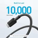 Anker 322 USB-C to USB-A 1.8 m Charge/Data Cable, 30 W Powered, Fast Charge up to 15 W - 3A/5 V, Data Transfer Rate up to 480 Mbps, Black thumbnail 4