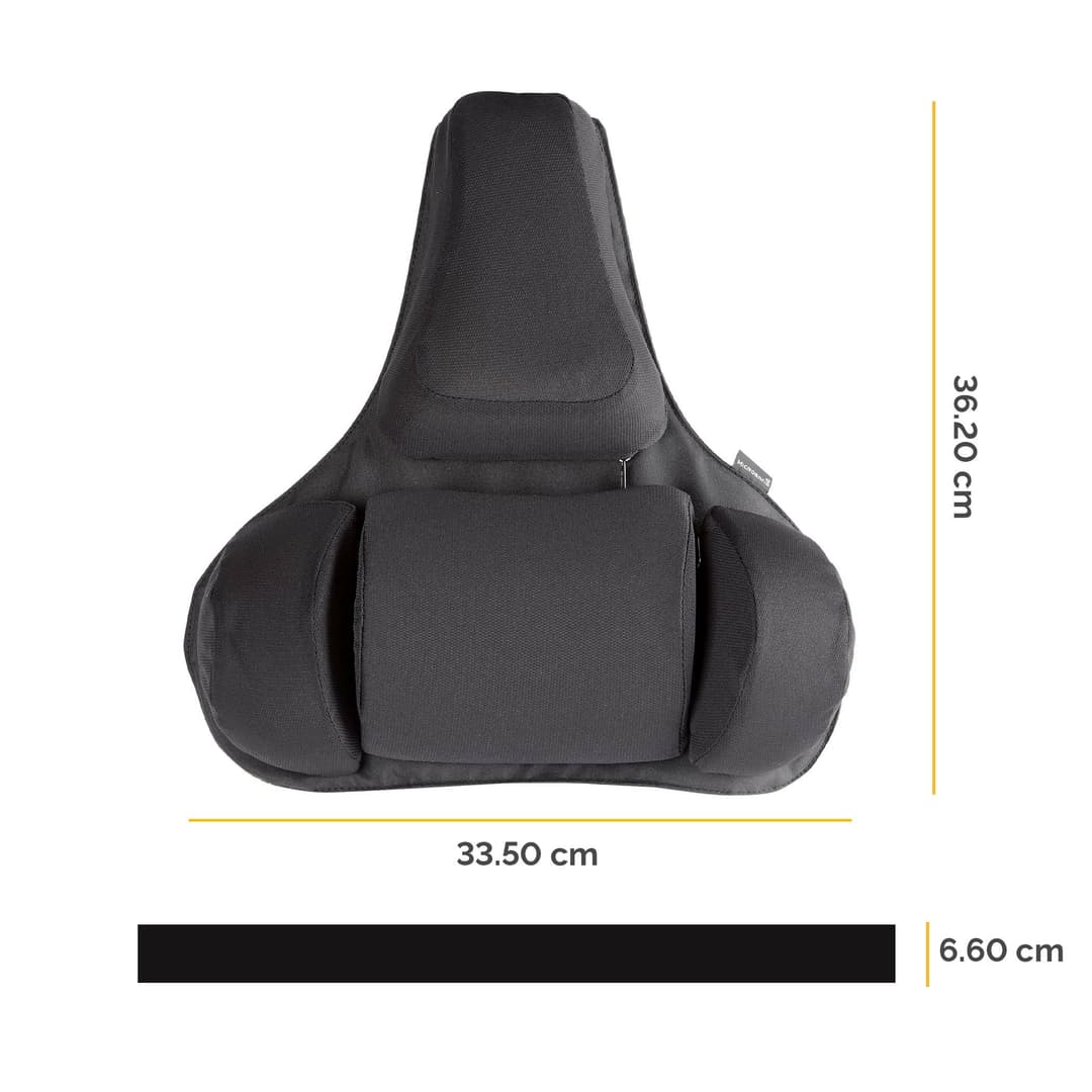 Fellowes Back Support for Office Chair - Professional Series Ultimate Back Support with Antibacterial Protection - H36.5 x W37.5 x D5.5cm - Image 3