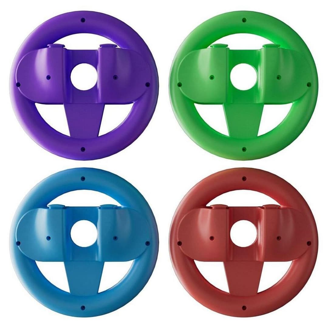 Oniverse Racing Wheels For Nintendo Switch 2 Joy-Con - 4 Pack (Blue, Orange, Purple, Green) - Image 2