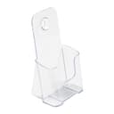 Deflecto® Literature DocuHolder®  Brochure/Leaflet Size  7 3/4 H x 4 1/4 W x 3 1/4 D  Clear thumbnail 1