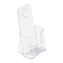 Deflecto® Literature DocuHolder®  Brochure/Leaflet Size  7 3/4 H x 4 1/4 W x 3 1/4 D  Clear thumbnail 2