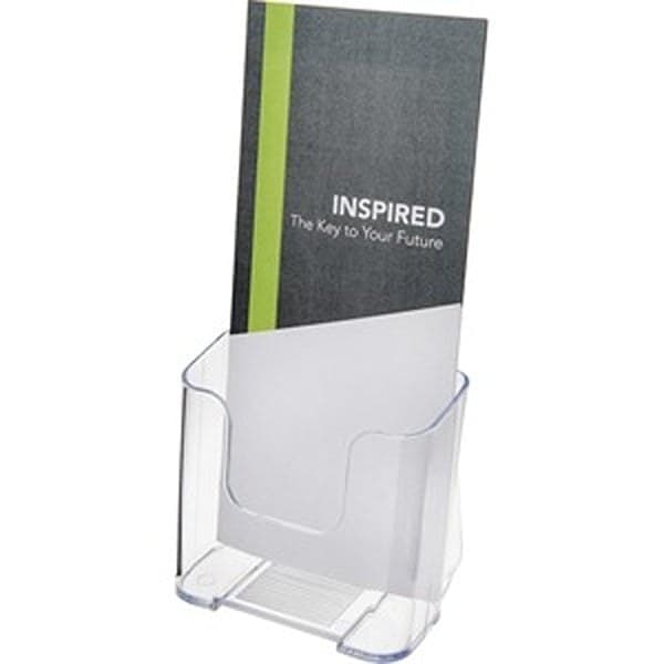 Deflecto® Literature DocuHolder®  Brochure/Leaflet Size  7 3/4 H x 4 1/4 W x 3 1/4 D  Clear - Image 4