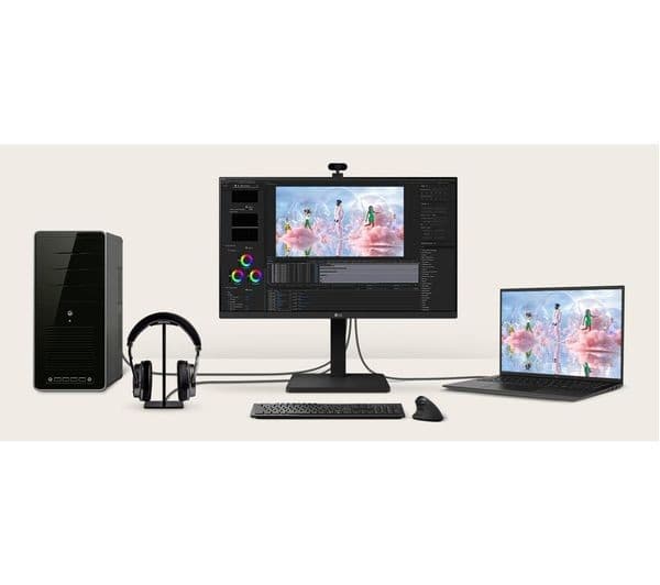 LG BA450 Full HD IPS LED Monitor 100Hz 24" - Black - Image 5