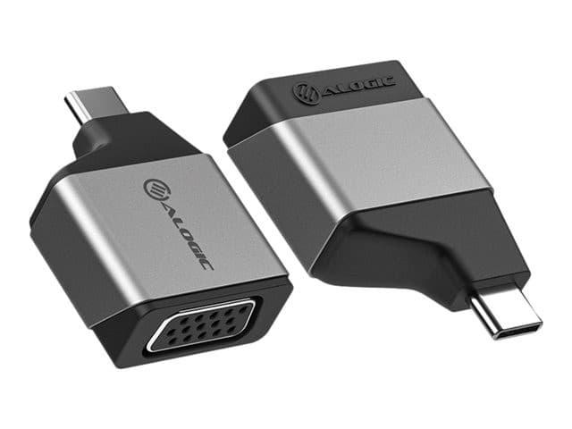 Alogic Ultra Mini USB-C to VGA Adapter Space Grey - Image 1