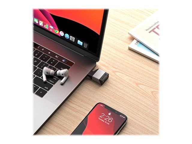 Alogic Ultra Mini USB-C to VGA Adapter Space Grey - Image 2