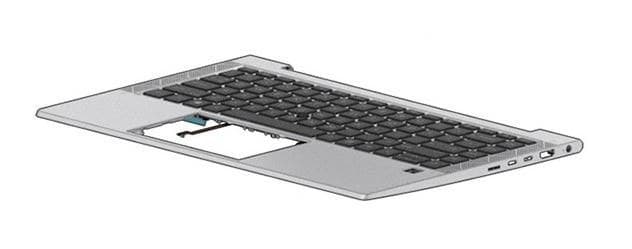 Top Cover W/Keyboard CP+PS BL - Image 1