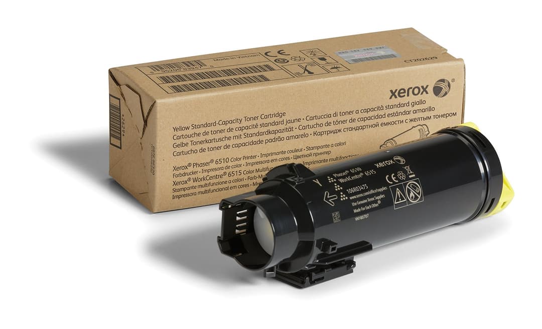 Xerox Phaser 6510 / WorkCentre 6515 Standard Capacity Toner Cartridge (1,000 Pages) - Yellow (106R03475) - Image 1