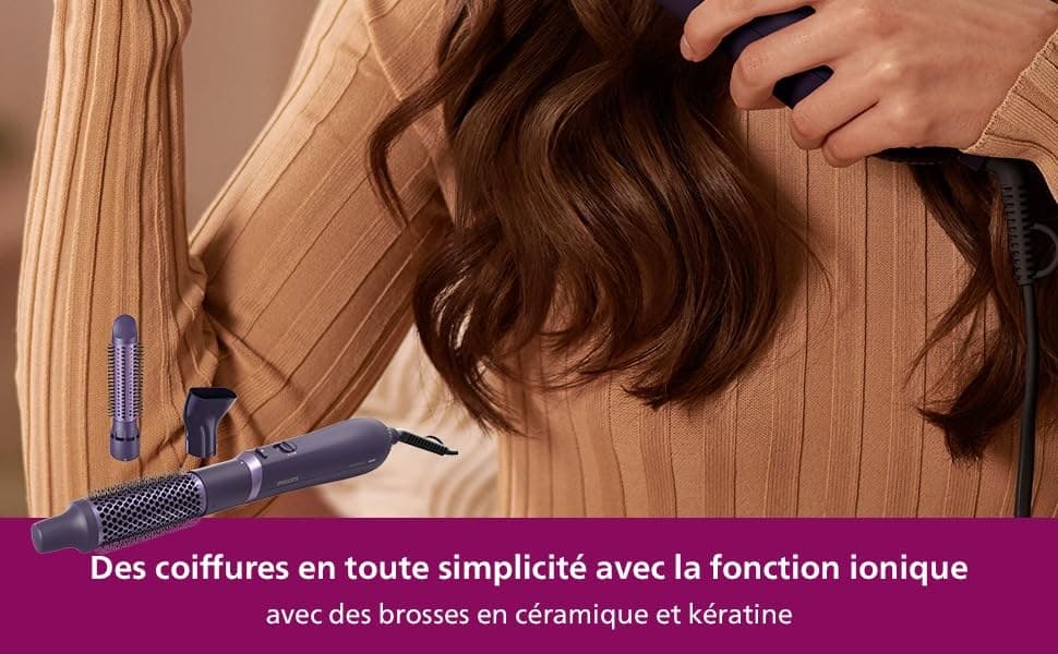Philips 3000 Series BHA305/00 Hot Air Styler - Purple - Image 6
