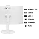 Acer Aspire C27-A Intel Core i7-1355U 8GB RAM 1TB SSD 27" Full HD Windows 11 Home All-in-One Desktop PC - White thumbnail 7