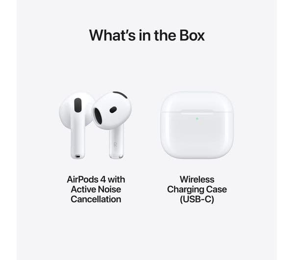Apple AirPods 4 (ANC) Wireless Earbuds - White - Image 9