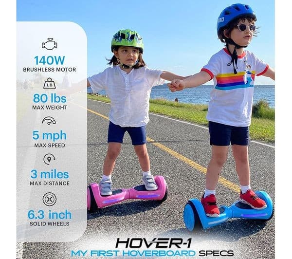 HOVER-1 My First H1-MFH-PNK Hoverboard - Pink - Image 3