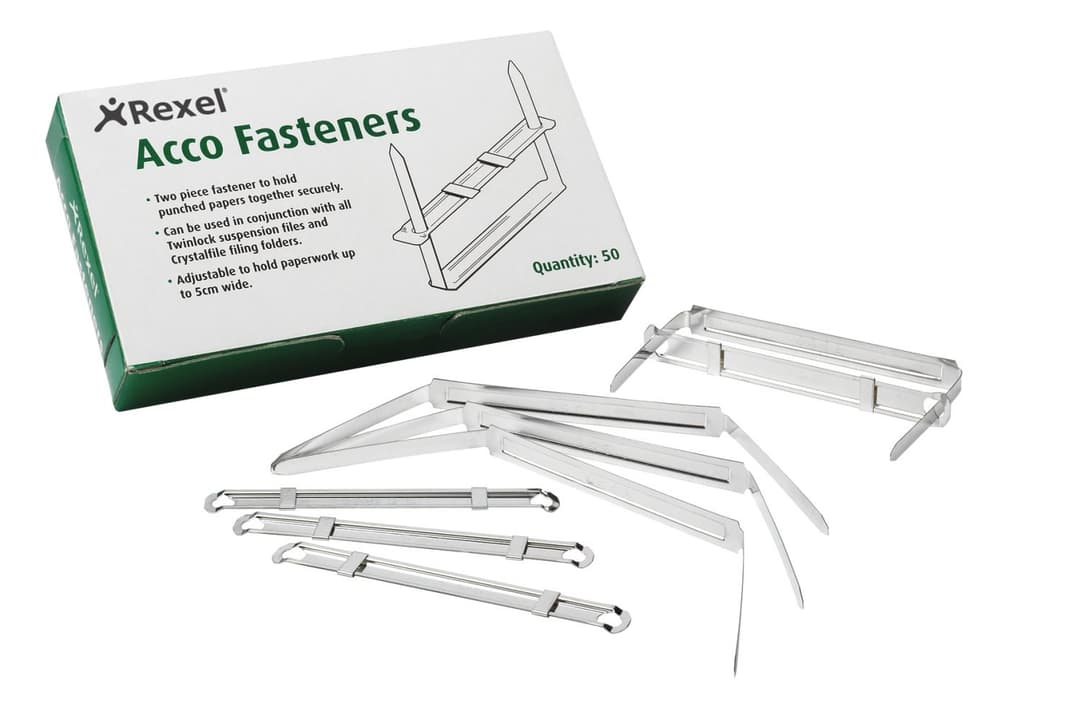 Rexel Fasteners 80x50mm (50) - Image 2