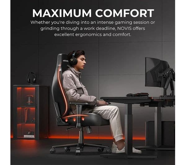 Andaseat Novis Gaming Chair Grey - Image 5