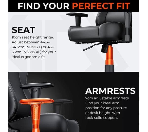 Andaseat Novis Gaming Chair Grey - Image 9